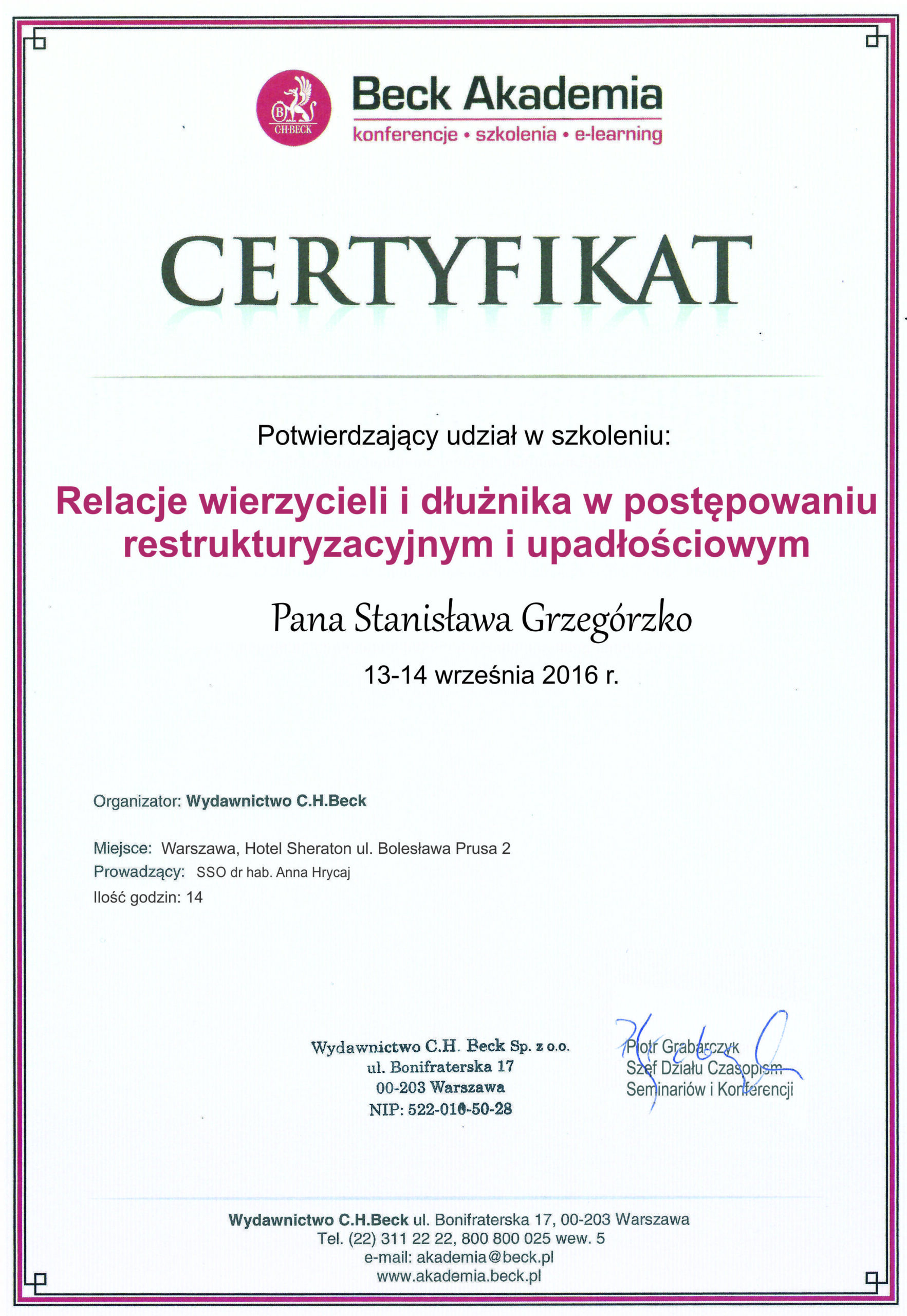 Certyfikact Beck1
