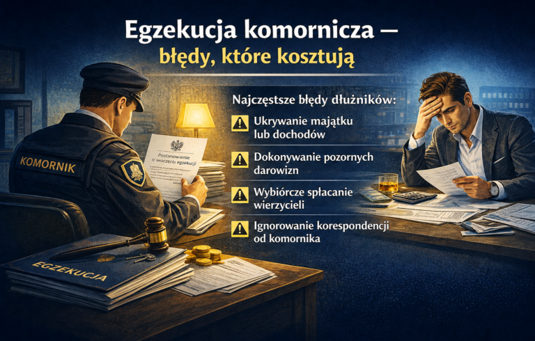Błędy dłużnika w egzekucji