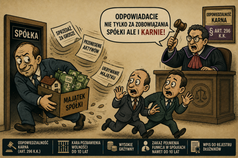 Wyzbywanie się majątku spółki a odpowiedzialność karna członków zarządu